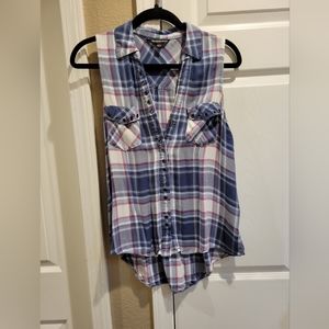 Rock & Republic Plaid Sleeveless